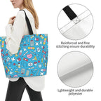 Spacious Eco-Friendly Healthcare Tote Bag with Durable Handles and Secure Zipper Closure