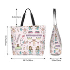 Spacious Eco-Friendly Healthcare Tote Bag with Durable Handles and Secure Zipper Closure