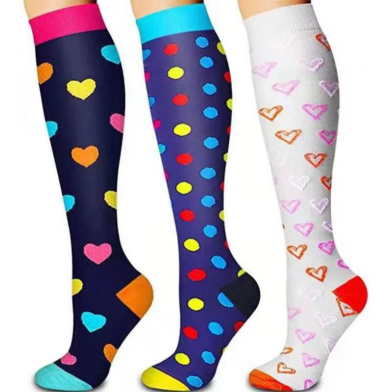Men Women Socks Compression Socks Elastic Sports Beautiful Leg Nurse Stocking Jogging Climbing Cycling Flight Excercise