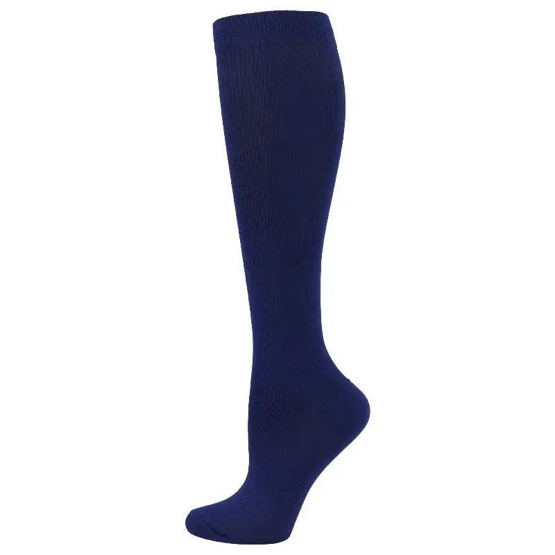 Compression Socks Running Sports Socks Medical Nursing 20-30mmhg for Flight Travel Pregnancy Edema Diabetes Varicose Veins Socks YSZ03-Blue