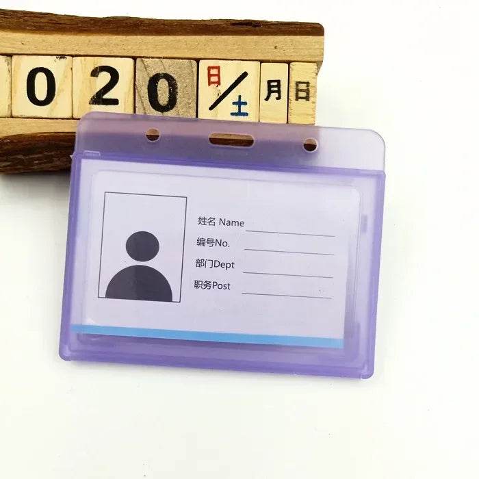 New Nurse Doctor Retractable Badge Reel with Horizontal Style Students ID Business Card Work Card Badge Holder Office Supplies Purple