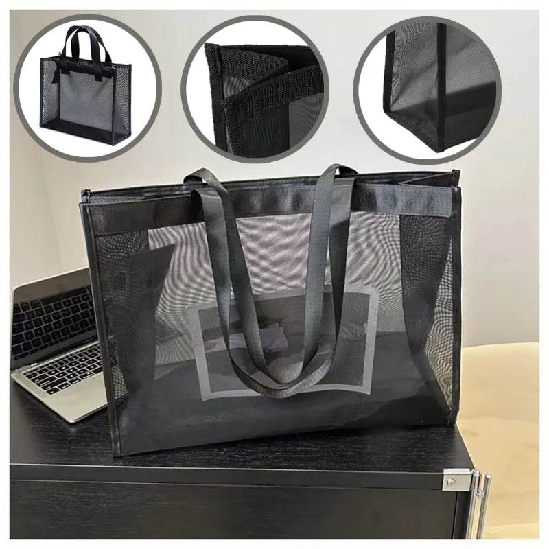 Healthcare Inspired Tote Travel Storage Bags with a Large Capacity Grid Package