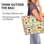 Spacious Eco-Friendly Healthcare Tote Bag with Durable Handles and Secure Zipper Closure