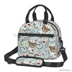 Keep your food fresh and fun with this delightful insulated lunch bag adorned with cute nurse-themed prints 9