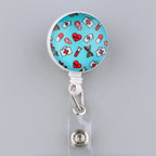 CB693 Grey's Anatomy Cartoon Pattern Retractable Nurse Badge Reel Holder Doctor Student ID Card Holder Exhibition Holder 13