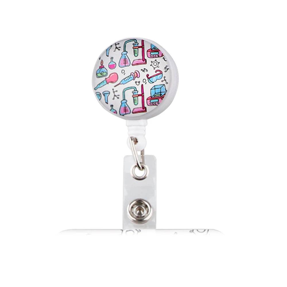 CB693 Grey's Anatomy Cartoon Pattern Retractable Nurse Badge Reel Holder Doctor Student ID Card Holder Exhibition Holder 14