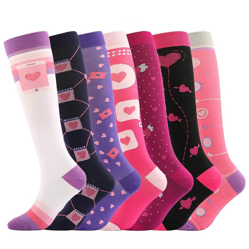 Compression Socks Medical Nusing Edema Diabetes Varicose Veins Women Men Cycling Socks 20-30 MmHg Sports Stockings