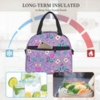 Funny Nurse Prints Insulated Lunch Bag for School Office Nursing Portable Thermal Cooler Lunch Box Women Men Large Capacity