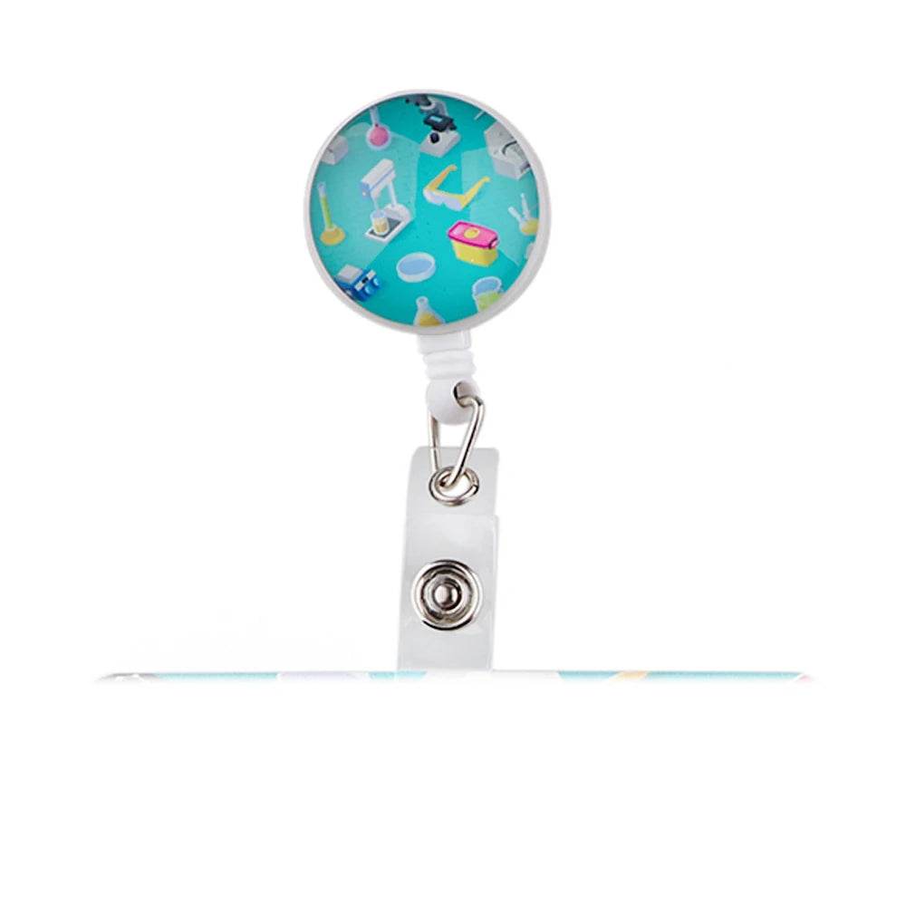 CB693 Grey's Anatomy Cartoon Pattern Retractable Nurse Badge Reel Holder Doctor Student ID Card Holder Exhibition Holder 16