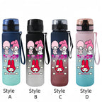 Sanrio 650ml Cartoon-Themed Portable Water Bottle – Large Capacity, Leak-Proof Plastic SA14
