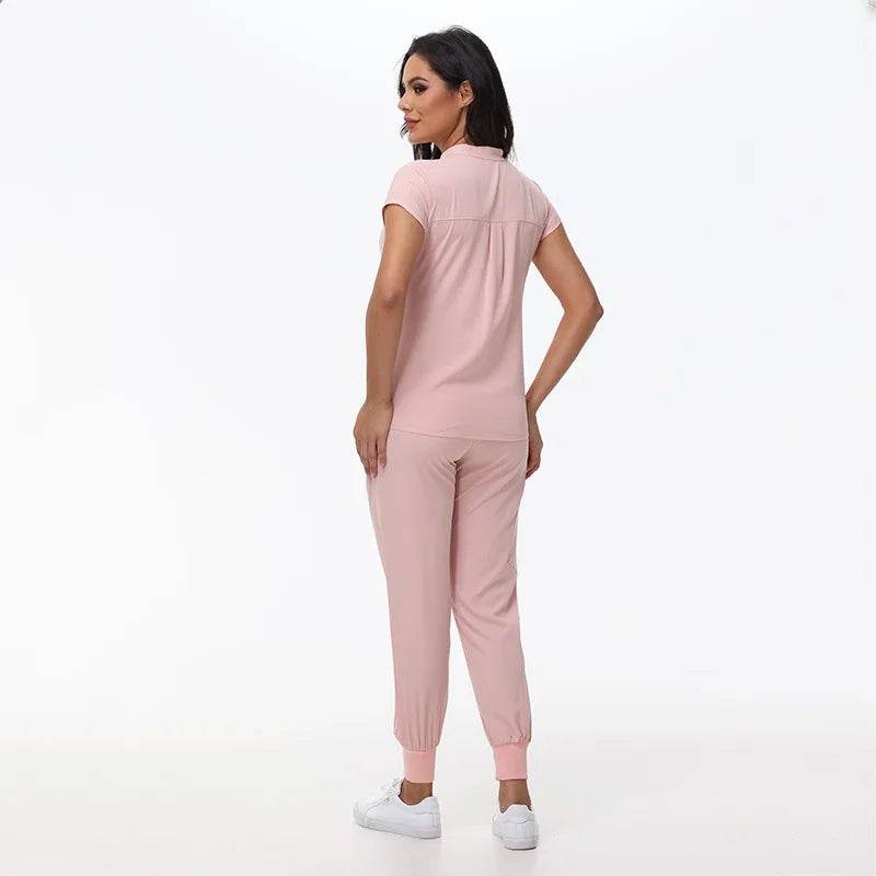 Hospital Scrubs Work Uniforms Short-sleeved Health Services Suits