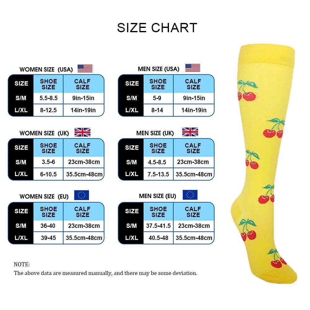 Compression Socks For Men Women With Varicose Veins Blood Circulation Sports Socks For Outdoor Hiking Exercise Running Cycling