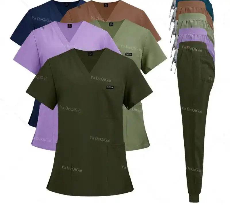 Unisex Multicolor Medical Scrubs - Stylish Hospital Scrub Uniform Sets