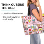 Spacious Eco-Friendly Healthcare Tote Bag with Durable Handles and Secure Zipper Closure