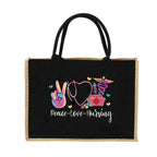 Burlap Shopping Bags Vintage Jute Imitation Sacks - Nurse Series 14Nurse019