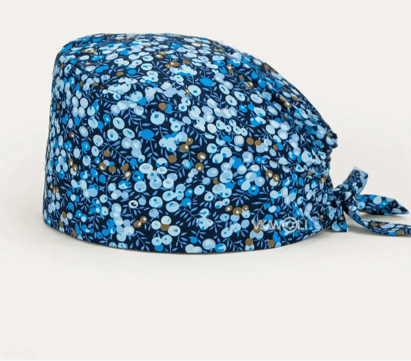 Check out these the Flower-Printed OR Caps! You know, because nothing says 'I'm a professional' like wearing a cap that looks like a garden party exploded on your head hat 11 One Size