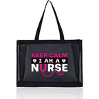 Healthcare Inspired Tote Travel Storage Bags with a Large Capacity Grid Package