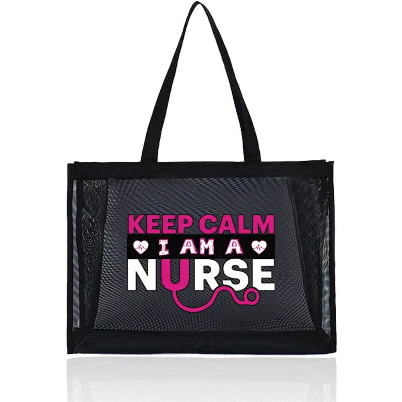 Healthcare Inspired Tote Travel Storage Bags with a Large Capacity Grid Package