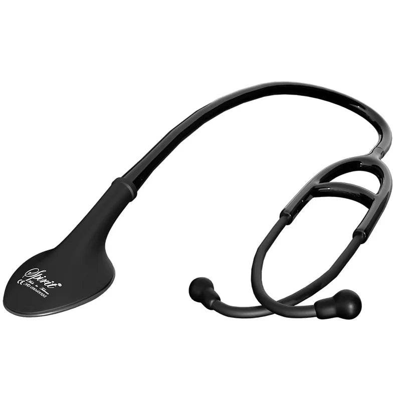 Spirit 735 Single Head Stethoscope for Nurses Soft Sealing Eartips for Doctors, Nurses, EMT Students, Adults, Home Health Use all black