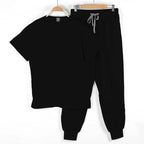 Unisex Medical Scrubs Short Sleeve Sets - Multicolor Dental/Pharmacy/Hospital Workwear W/6 Pockets & Anti-Microbial Fabric Black