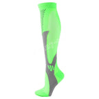 Compression Socks Running Sports Socks Medical Nursing 20-30mmhg for Flight Travel Pregnancy Edema Diabetes Varicose Veins Socks YSZ02-Green