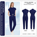 Women's Uniforms, Lab Coat, Healthcare Medical Workwear, Surgical Jumpsuits, Nurse Uniforms Navy blue