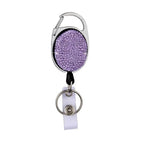 Stunning Color Crystal Rhinestones Badge Reel Purple