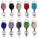 Stunning Color Crystal Rhinestones Badge Reel