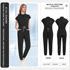 Women's Uniforms, Lab Coat, Healthcare Medical Workwear, Surgical Jumpsuits, Nurse Uniforms Black