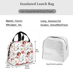 Portable Lunch Bag with Cartoon Nurse Design | Thermal Insulated Tote for Bento, School, and Food Storage