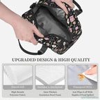Healthcare inspired, Insulated Lunch Bag Women Thermal Lunch Box Portable Tote Cooler Handbag Bento Pouch Container with Shoulder Strap