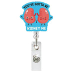 Badge Reel Lightweight Retractable Badge Clip Id Card Holder Kidney