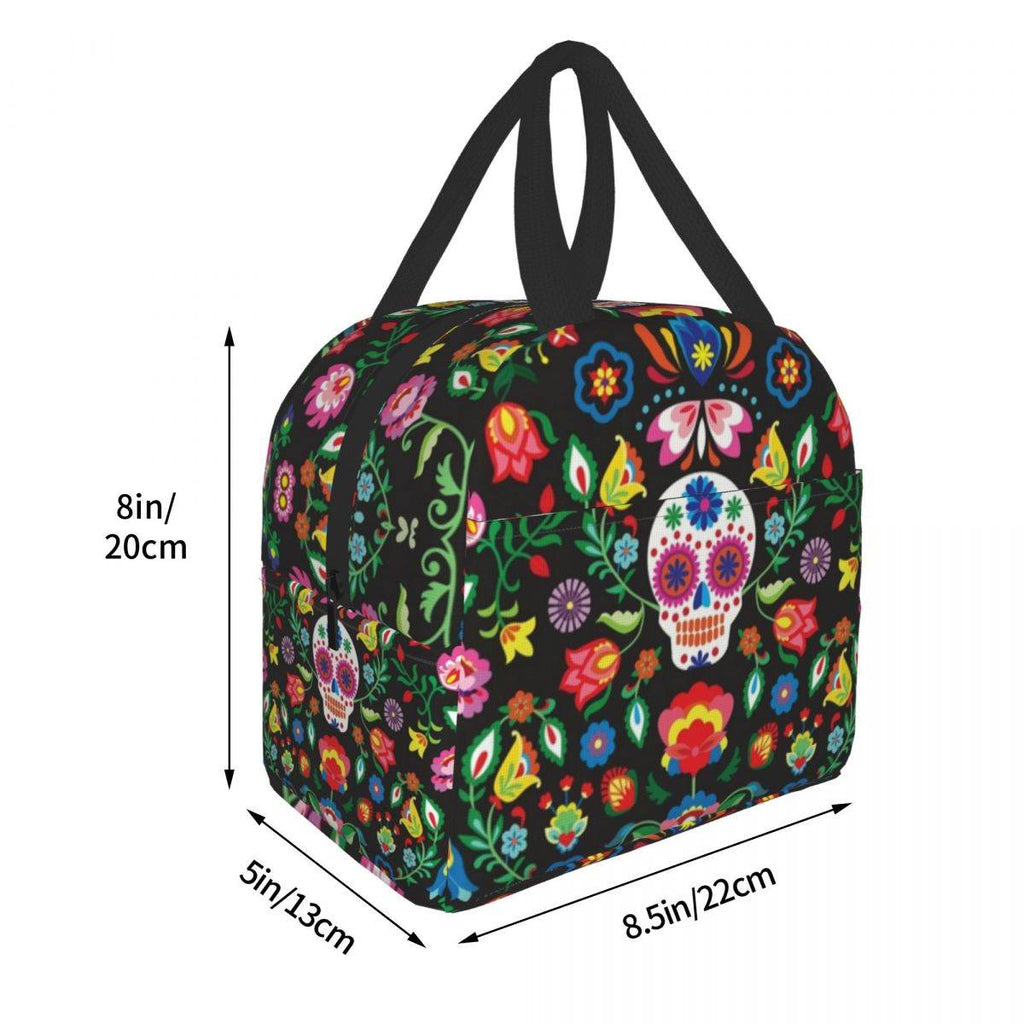 Portable Nurse Bag Insulated Lunch Bags Women Cute Nurse Print Food Case Tote Cooler Bento Bag for Kids Lunch Pouch