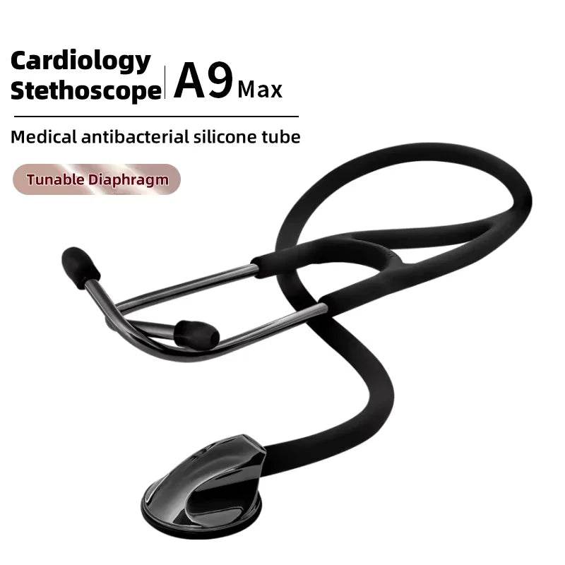 Carent Medical Professional Cardiology Stethoscope - Master the Art of Diagnosis Titanium Black