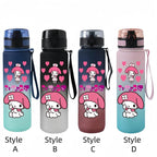 Sanrio 650ml Cartoon-Themed Portable Water Bottle – Large Capacity, Leak-Proof Plastic SA15