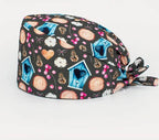 Check out these the Flower-Printed OR Caps! You know, because nothing says 'I'm a professional' like wearing a cap that looks like a garden party exploded on your head hat 4 One Size