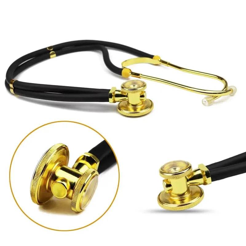 Medical Sprague Rappaport Type Professional Doctor Neonatal Adult Nurse Cardiology Estetoscopio Dual Head Gilt Cute Stethoscope