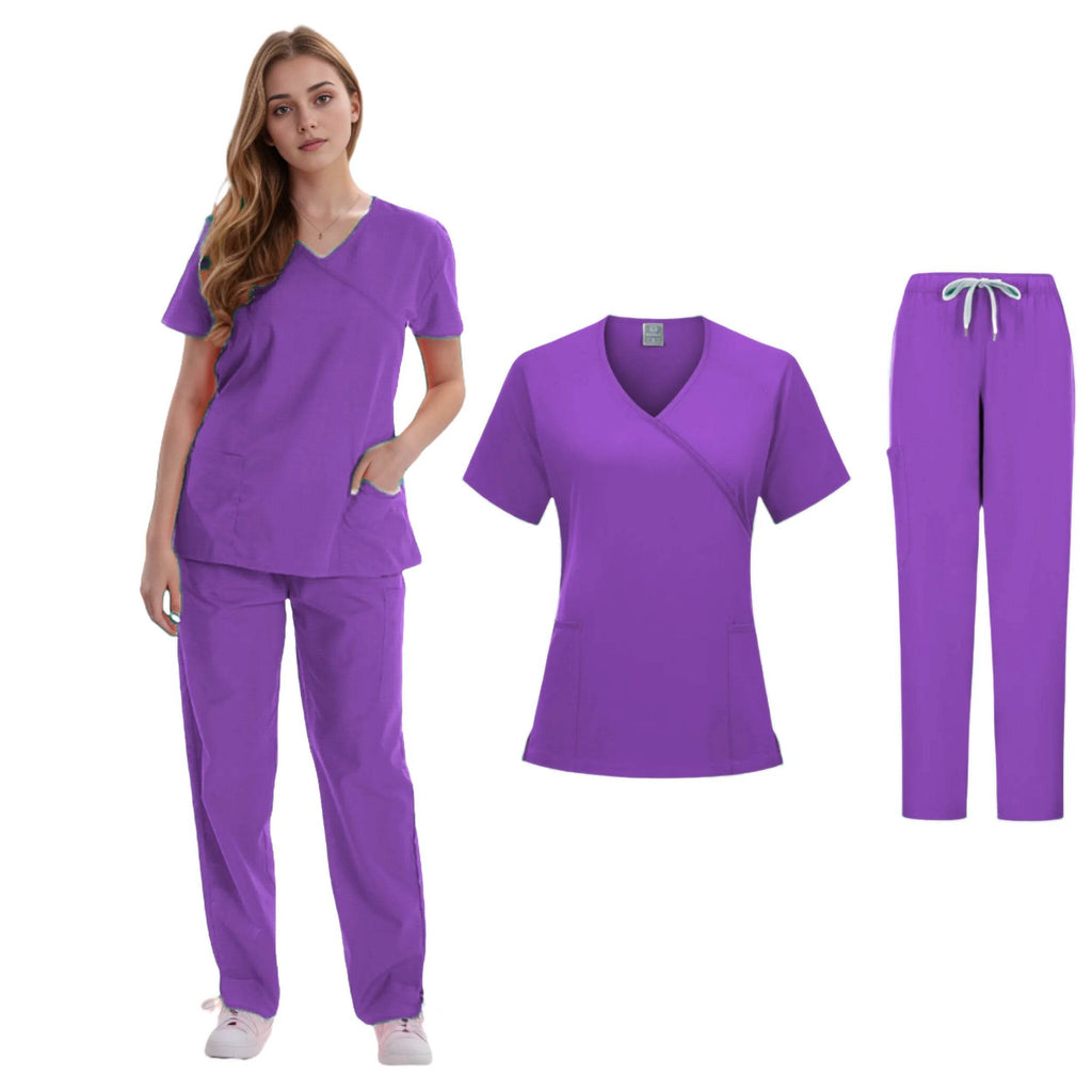 Women's Clinical Joggers Scrub Suit Medical Uniform Sets