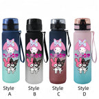 Sanrio 650ml Cartoon-Themed Portable Water Bottle – Large Capacity, Leak-Proof Plastic SA18