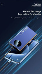 High Capacity Power Bank, Fast Charging 120W: 10000mAh, 30000mAh, 500000mAh, Portable Battery Charger for iPhone, Samsung, Huawei Phones