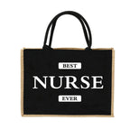 Burlap Shopping Bags Vintage Jute Imitation Sacks - Nurse Series 14Nurse020