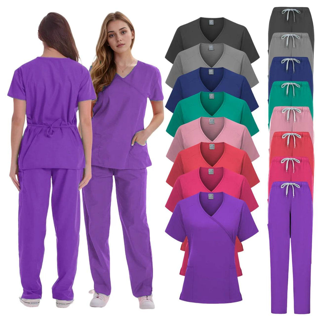 Women's Clinical Joggers Scrub Suit Medical Uniform Sets