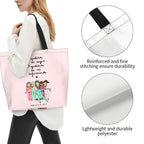 Spacious Eco-Friendly Healthcare Tote Bag with Durable Handles and Secure Zipper Closure