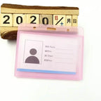 New Nurse Doctor Retractable Badge Reel with Horizontal Style Students ID Business Card Work Card Badge Holder Office Supplies Pink