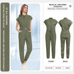 Women's Uniforms, Lab Coat, Healthcare Medical Workwear, Surgical Jumpsuits, Nurse Uniforms Green