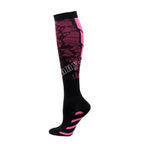 Compression Socks Running Sports Socks Medical Nursing 20-30mmhg for Flight Travel Pregnancy Edema Diabetes Varicose Veins Socks YS001-173-Hot Pink
