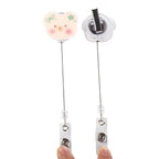 Bear Design 360° Rotating Retractable Badge Reel Clip for Nurses, Doctors, and School Supplies