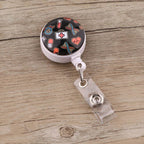 CB693 Grey's Anatomy Cartoon Pattern Retractable Nurse Badge Reel Holder Doctor Student ID Card Holder Exhibition Holder