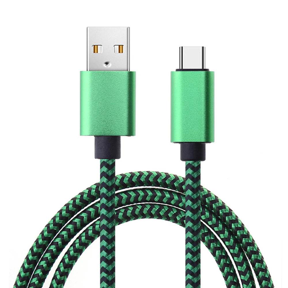 USB Type C Cable Date Sync 2.4A Fast Charging 1M 4Pack Nylon Braided Wire Charger Cable For Samsung Huawei Android Mobile Phone