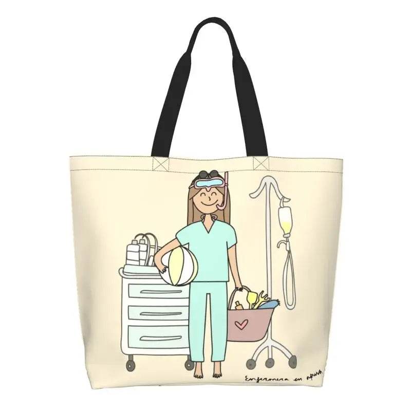 Healthcare Inspired Tote Bag - Large Capacity 13 One Size